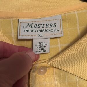 Classic Masters Yellow Polo Shirt